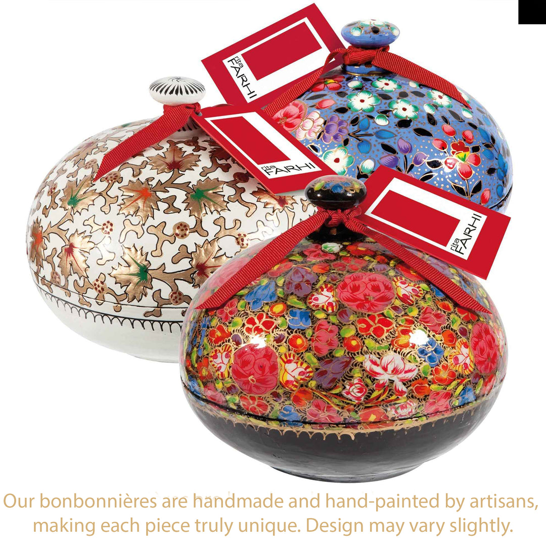 Dark Chocolate Coffee Bean Bonbonnière | Luxe Gift – Farhi