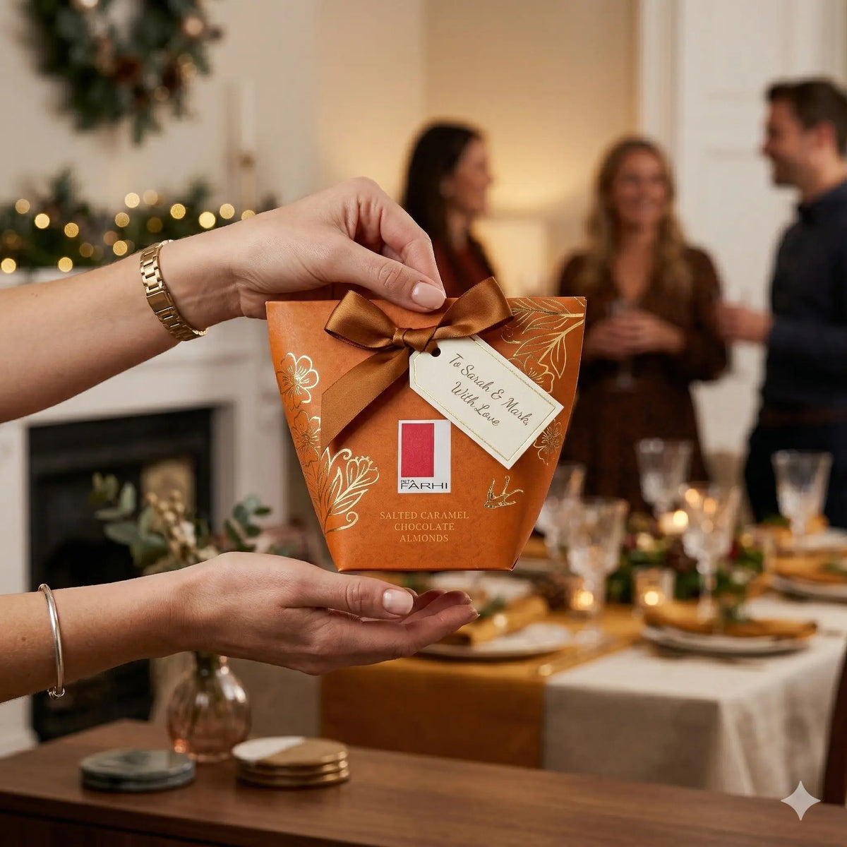 Housewarming Gifts with rita farhi chocolates 