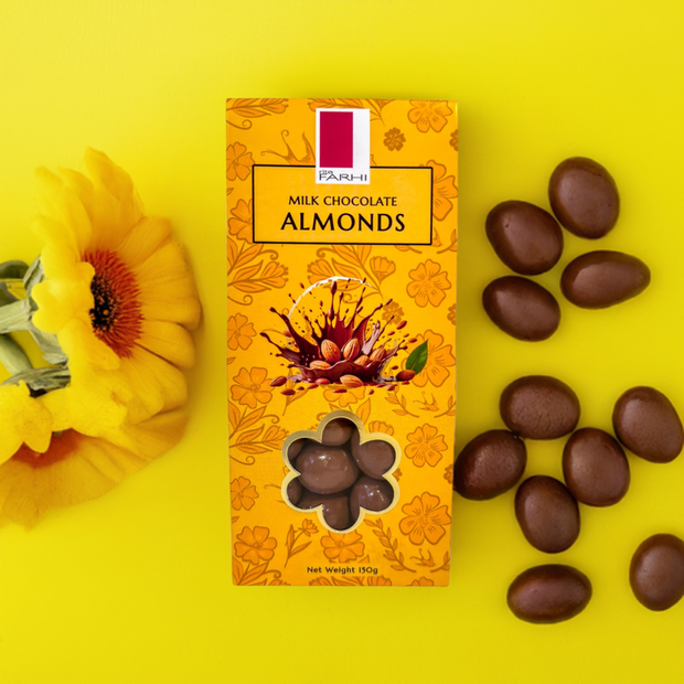 Milk Chocolate Almonds, Palm Oil Free, 150g