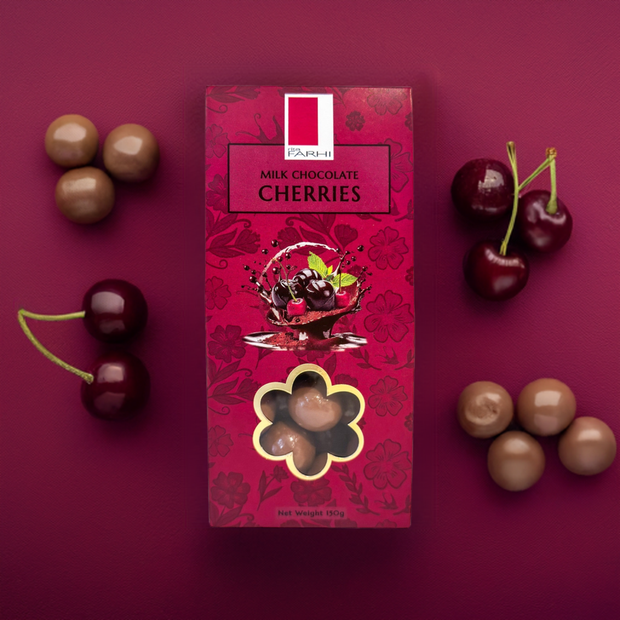 Milk Chocolate Cherries, Palm Oil Free, 150g