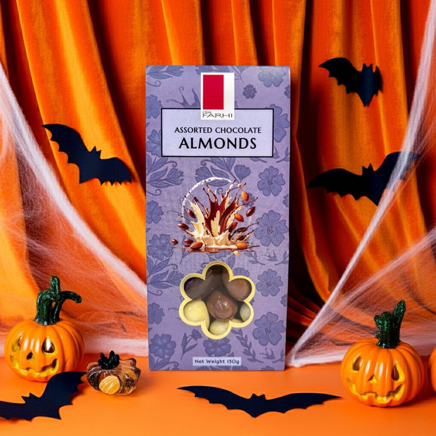 Assorted Chocolate Almonds, Palm Oil Free, 150g Gift Giving Mallow Tree Limited 