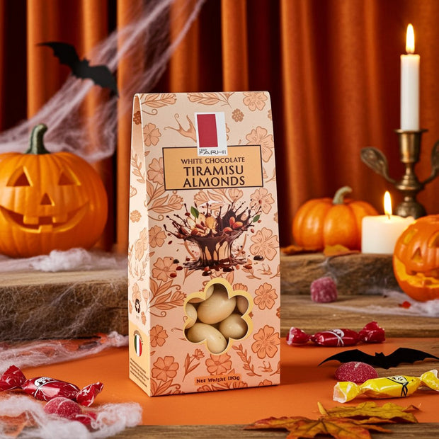White Chocolate Tiramisu Almonds, Palm Oil Free, 150g Gift Giving Mallow Tree Limited 