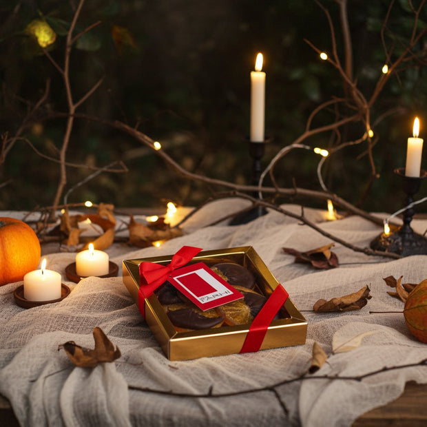 Belgian Dark Chocolate Dipped Candied Orange Slices, 200g Gift Giving Mallow Tree Limited 