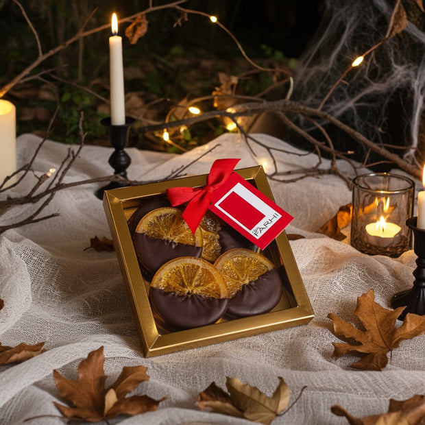 Belgian Dark Chocolate Dipped Candied Orange Slices, 200g Gift Giving Mallow Tree Limited 