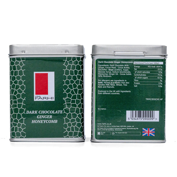 Dark Ginger Honeycomb in Tin, 80g Gift Giving RJF Farhi 