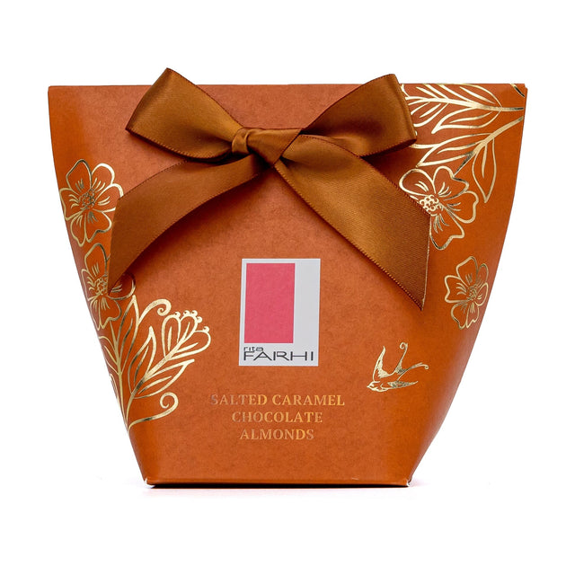 Salted Caramel Chocolate Almonds in Bow Box Rita Farhi