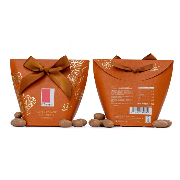 Salted Caramel Chocolate Almonds, 130g Gift Giving RJF Farhi 