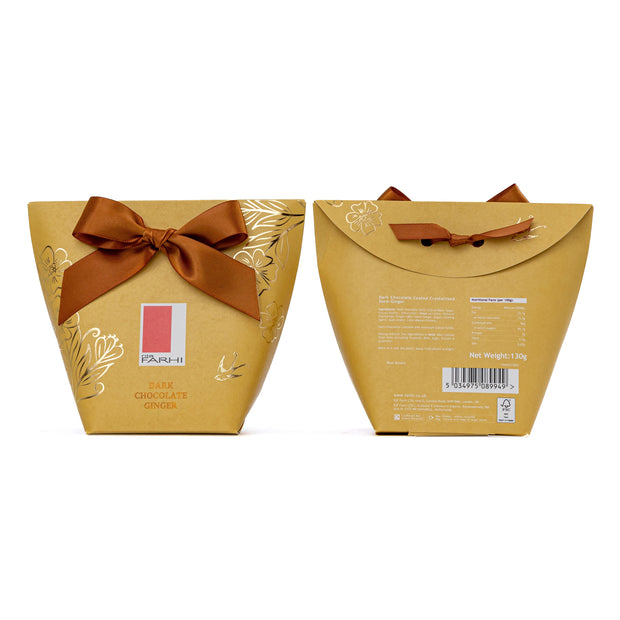 Dark Chocolate Ginger in Bow Box, 130g