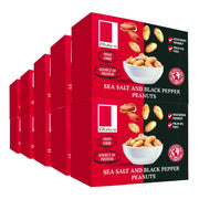 Sea Salt & Black Pepper Peanuts in a Snack Box X10 RJF Farhi 