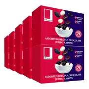 Assorted Chocolate Coated Raisins in a Snack Box X10 RJF Farhi 