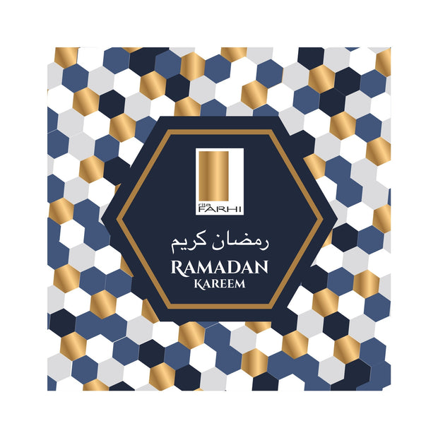 Ramadan, Eid Special Caramelised & Roasted Nut Selection, 770g Gift Giving RJF Farhi Festive Ramadan Mubarak Blue Gold Foiled Honeycomb Sleeve 
