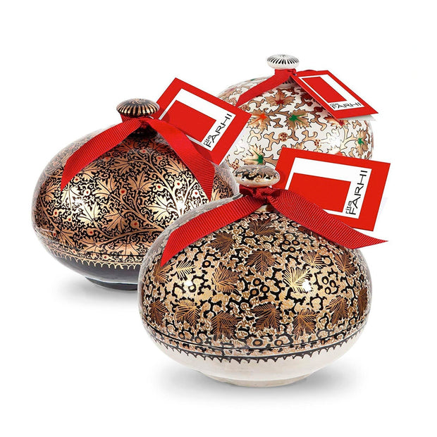 Assorted Chocolate Almonds Handmade Papier Mache Large Bonbonnière 260g Gift Giving Rita Farhi 