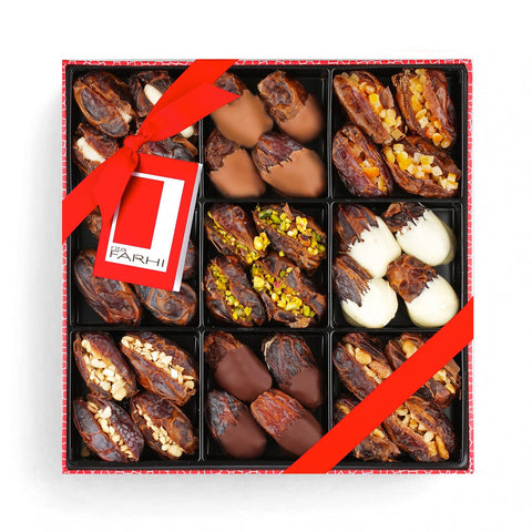 Luxury Chocolate Dipped &amp; Assorted Fruit and Nut Stuffed Date Selection, 720g