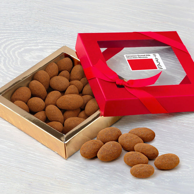 Cinnamon Dusted Milk Chocolate Coated Almonds, Palm Oil Free 210g
