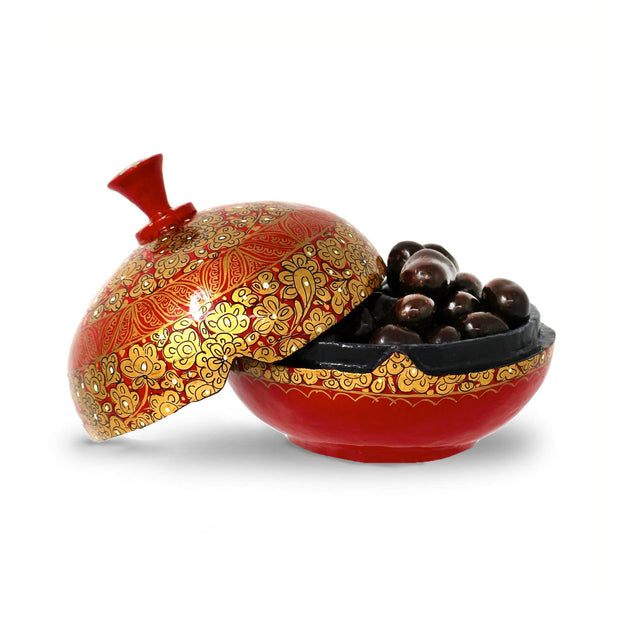 Handmade Bonbonni&egrave;re filled with Dark Chocolate Coated Ginger, Palm Oil Free, 130g