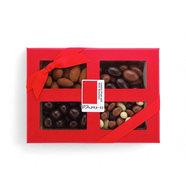 Assorted Chocolate Covered Mixed Fruit and Nut Luxury Gift Box, Palm Oil Free, 390g
