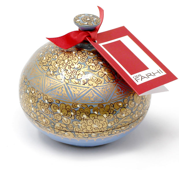 Handmade Bonbonnière filled with Assorted Foil Wrapped Milk Chocolate Pralines with Crunch, 130g Gift Giving RJF Farhi 