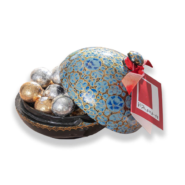 Milk Chocolate Crunchy Praline Centre Foiled Balls Filled Handmade Bonbonnière, 130g Gift Giving RJF Farhi 