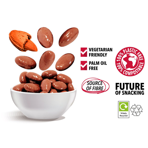 Salted Caramel Chocolate Coated Almonds (Pack of 10 x 55g)