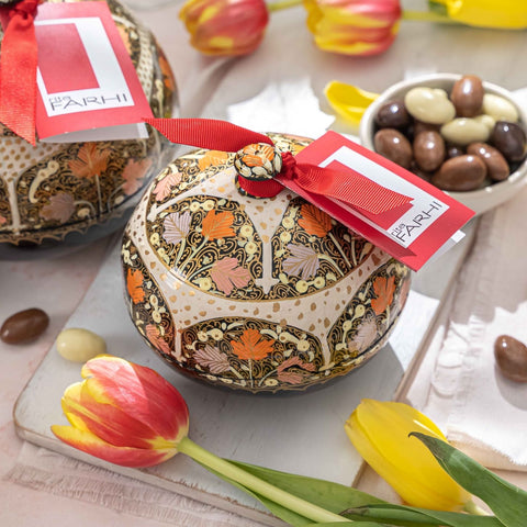Handmade Bonbonni&egrave;re filled with Dark Chocolate Coated Coffee Beans, Palm Oil Free, 130g