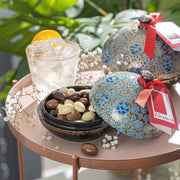 Handmade Bonbonnières with Assorted Chocolate Coated Almonds, 130g Gift Giving RJF Farhi 