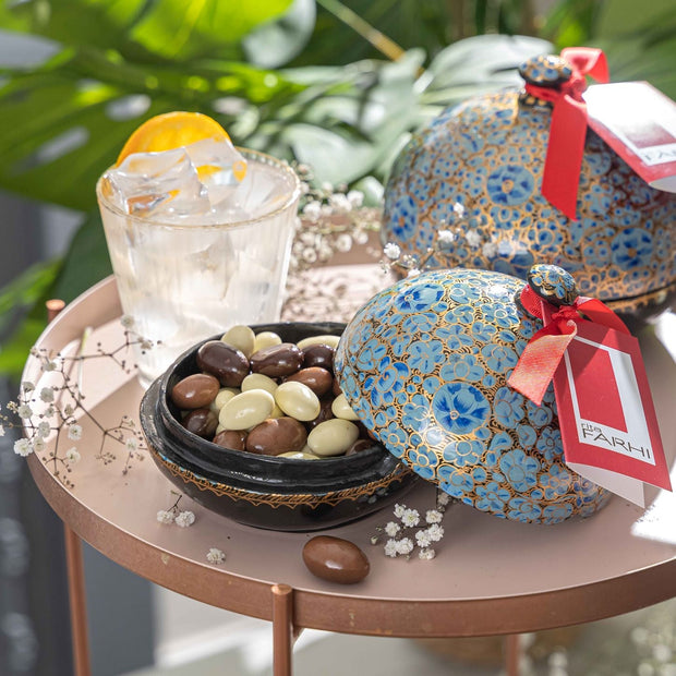Handmade Bonbonni&egrave;re filled with Dark Chocolate Coated Ginger, Palm Oil Free, 130g