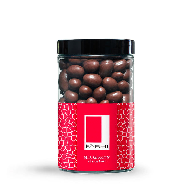 Milk Chocolate Pistachio Gift Jar Gift Giving RJF Farhi 