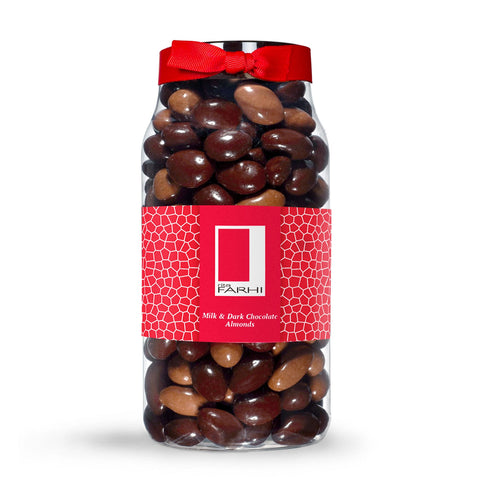 Assorted Milk and Dark Chocolate Coated Almonds, Palm Oil Free, 770g