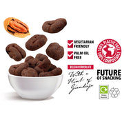 Cocoa Dusted Belgian Milk Chocolate Caramelised Pecans with a Hint of Gianduja in a Snack Box X 10 RJF Farhi 