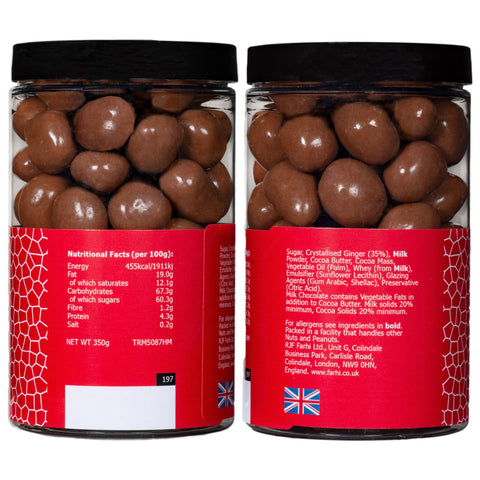 Milk Chocolate Coated Crystallised Ginger, 350g