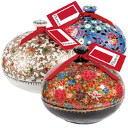 Chocolate Coated Almonds Selection Filled Handmade Bonbonnière (D 15cm. H 13.5 cm) Gift Giving RJF Farhi Floral 