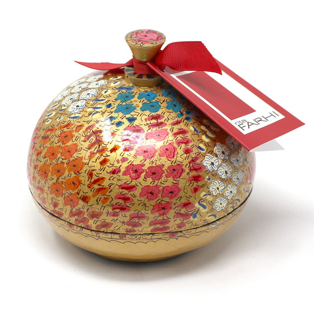 Handmade Bonbonnière filled with Assorted Foil Wrapped Milk Chocolate Pralines with Crunch, 130g Gift Giving RJF Farhi Floral 